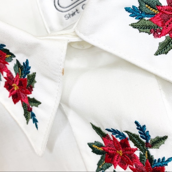 Vintage Witt Embroidered Holly Floral Button-Down - Picture 3 of 6